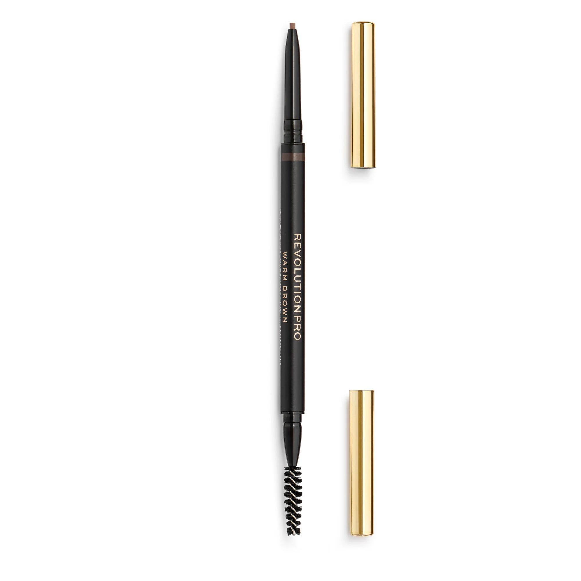 Revolution Pro Microfill Eyebrow Pencil Warm Brown with Spoolie