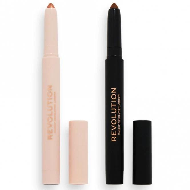 Revolution Contour & Shadow Crayons Tan to Dark